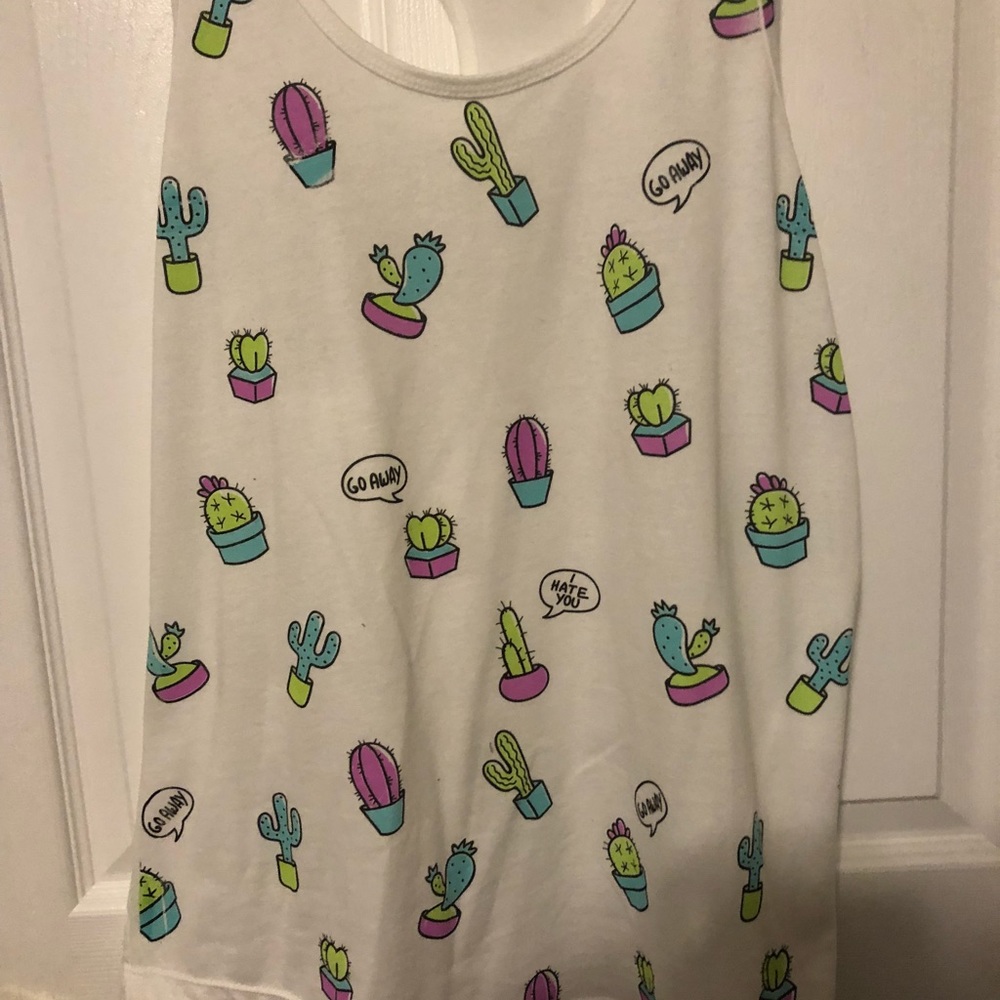 Go away cactus tank top 🌵